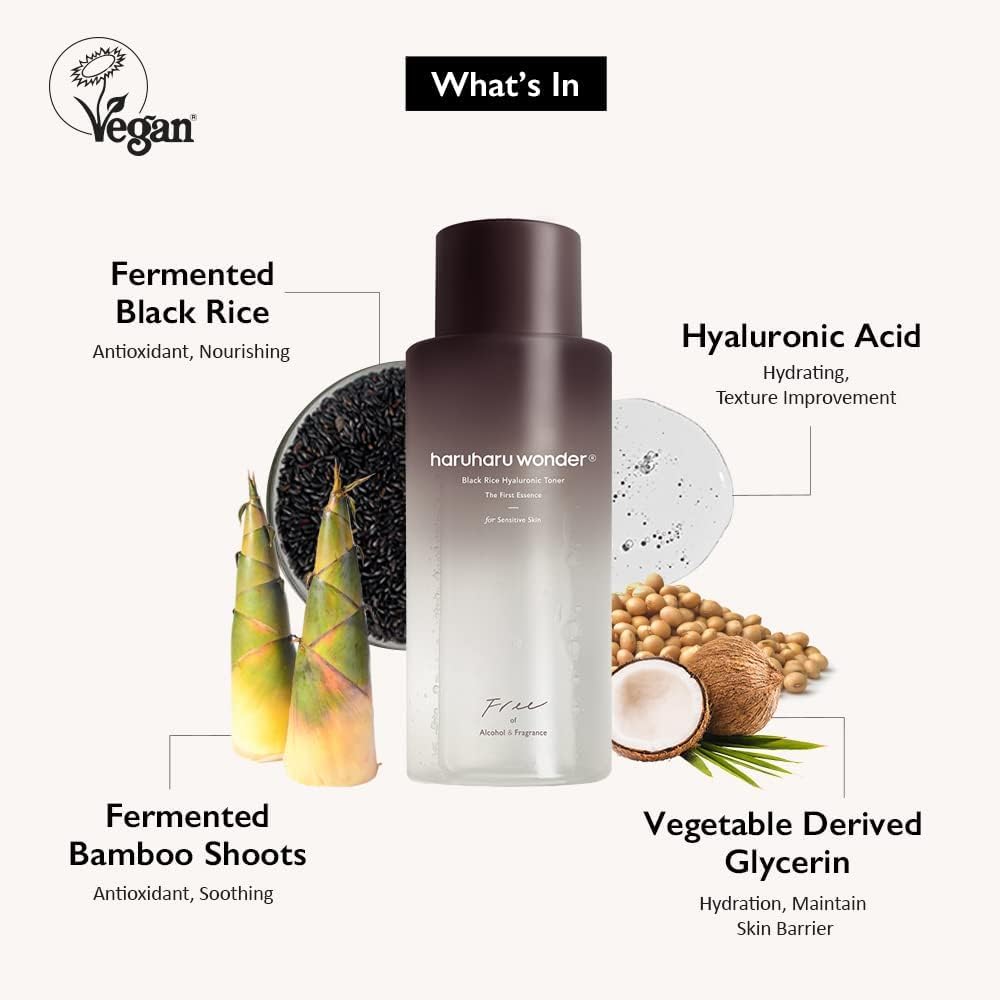 Haruharu WONDER - Black Rice Hyaluronic Toner For Sensitive Skin